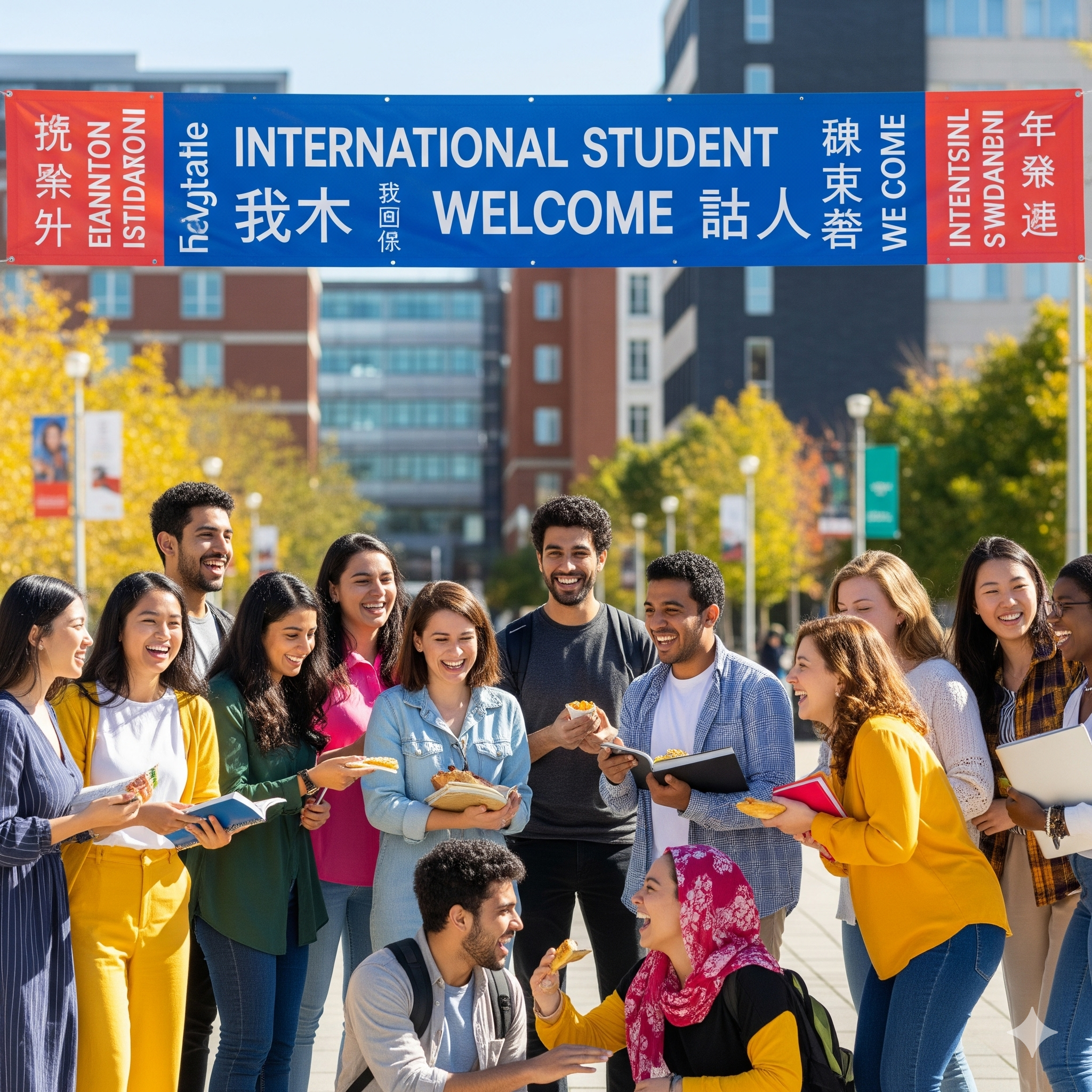 Vibrant international student community at Yorkshire College